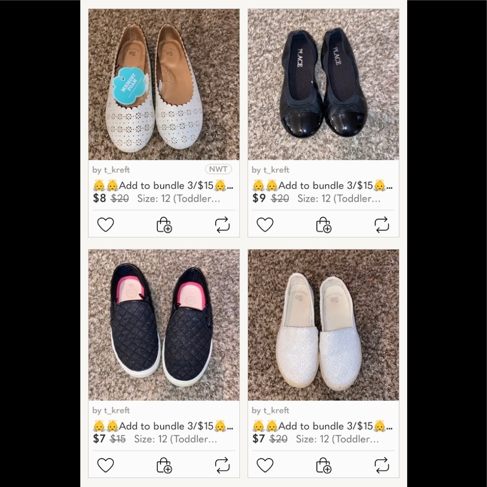 Girl’s size 12 shoe bundle